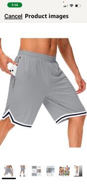 Men's 11" Long Basketball Shorts - Below Knee Mesh Athletic Gym Workout Sport...